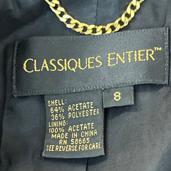 Classiques Entier Women's Black and Burgundy Floral Blazer Size 8 (EUR 38) - Picture 6 of 7